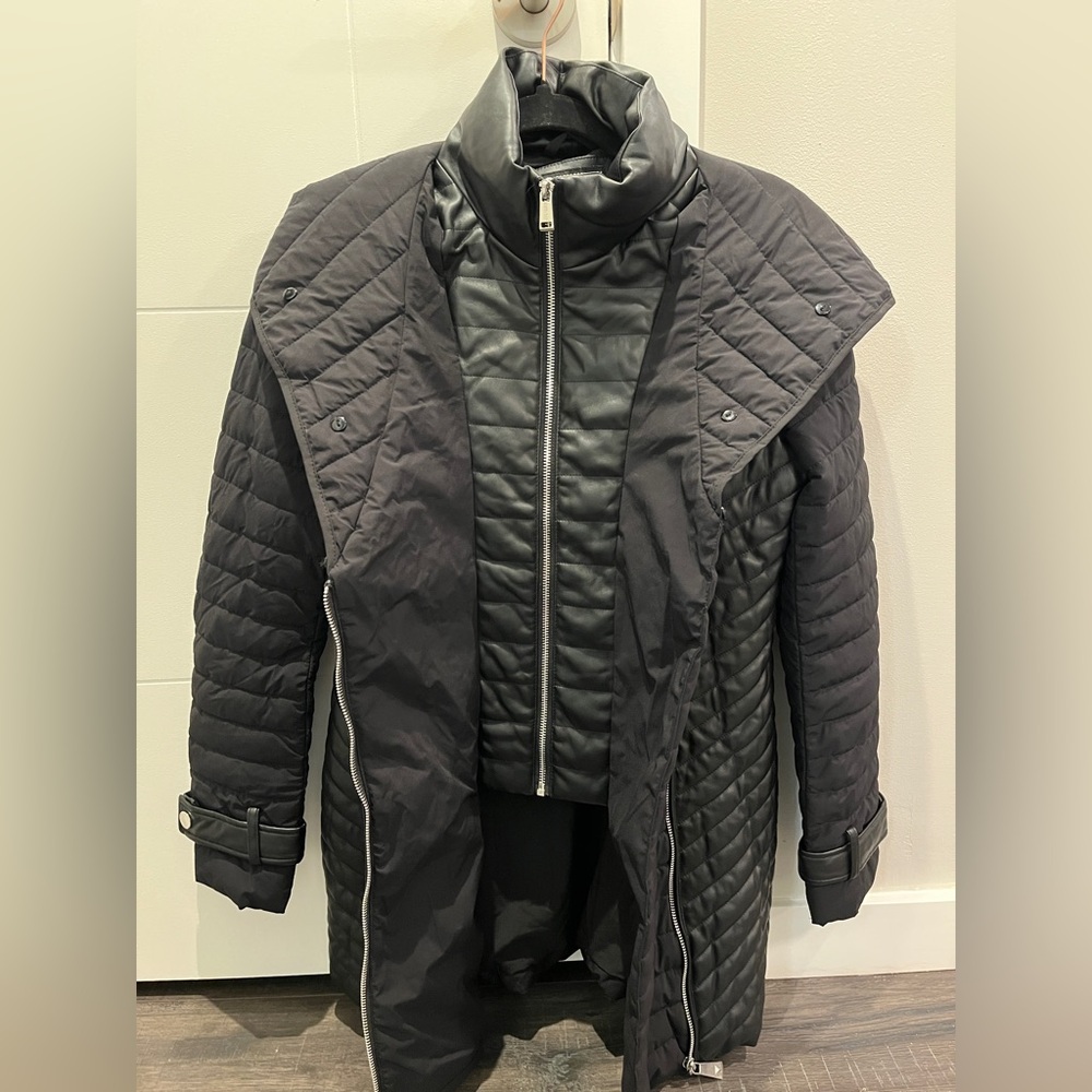 Black Quilted Puffer Coat